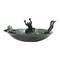 Hello Honey® Resin Bird Bath With Frogs & Verdigris Finish